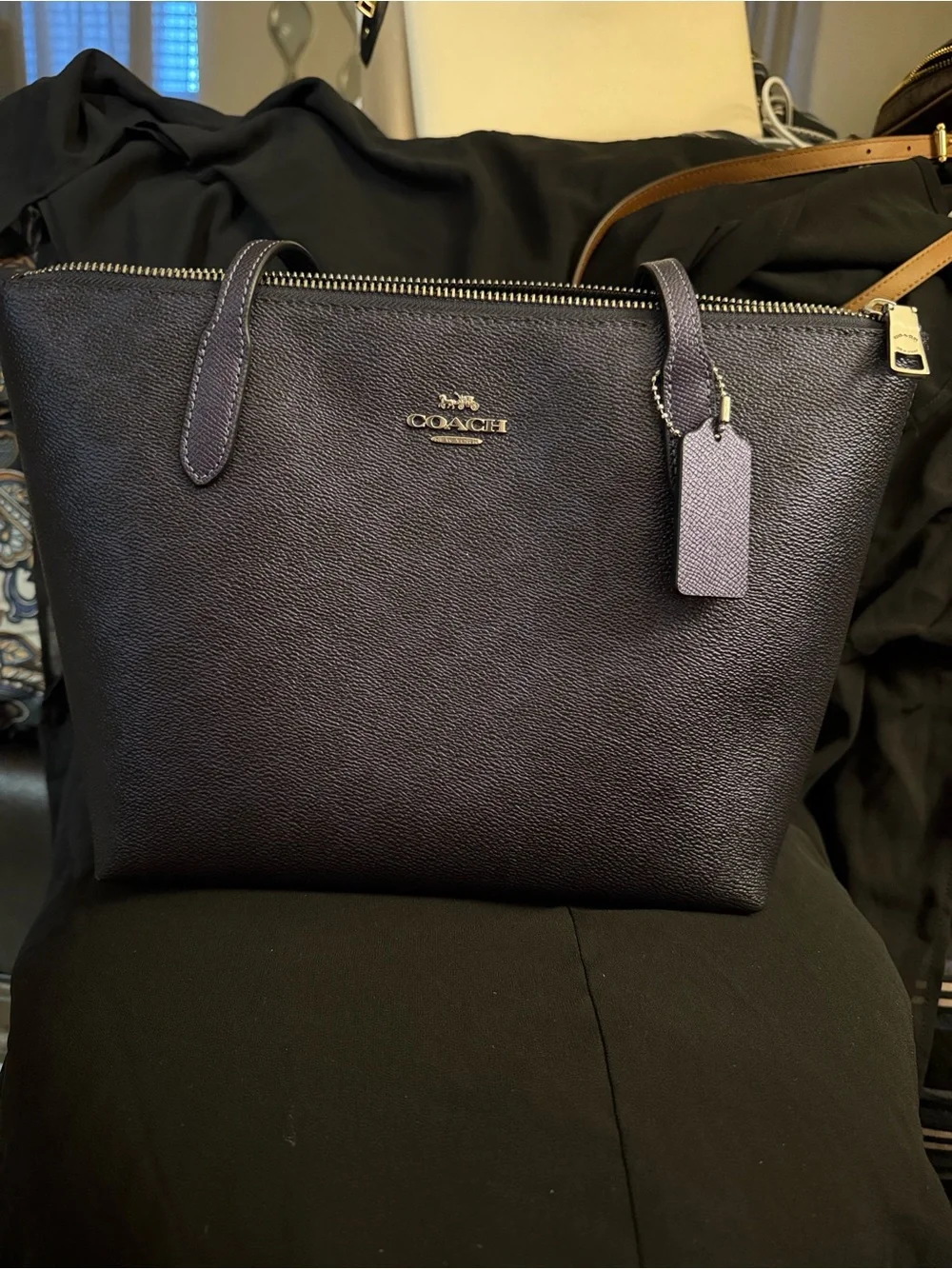 Navy Blue Coach Bag